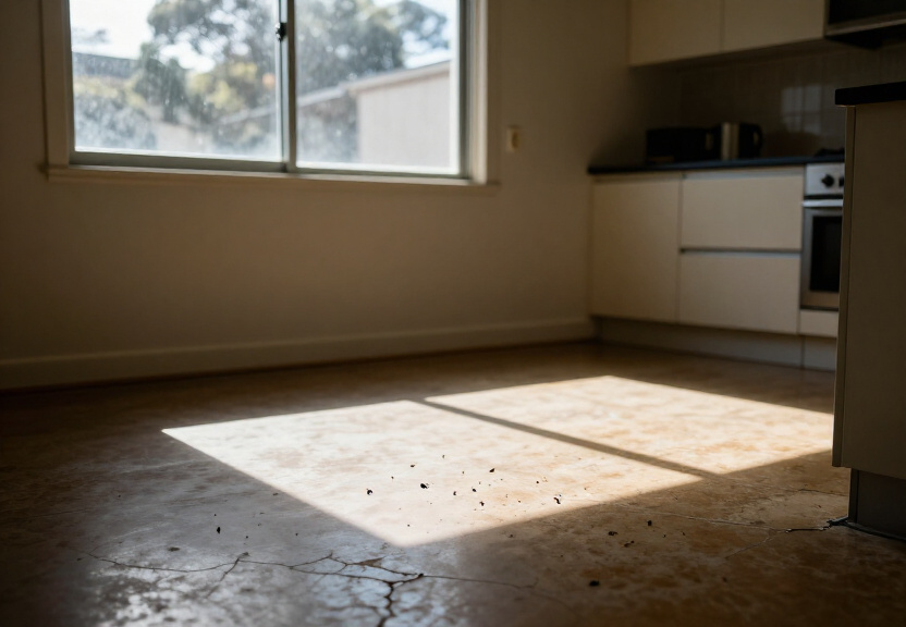 Cockroaches in a Chipping Norton kitchen before treatment